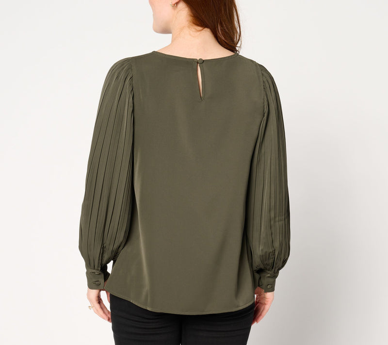 Belle by Kim Gravel Romantica Accordian Sleeve Blouse — View 13