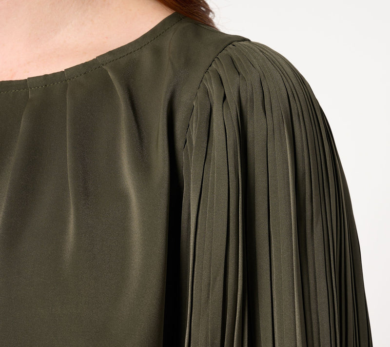 Belle by Kim Gravel Romantica Accordian Sleeve Blouse — View 15