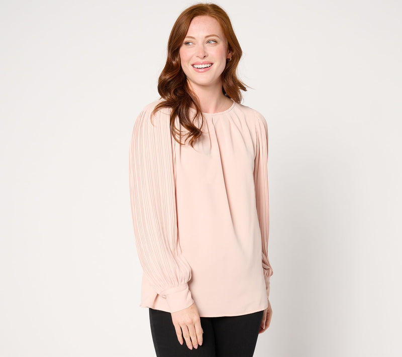 Belle by Kim Gravel Romantica Accordian Sleeve Blouse — View 7