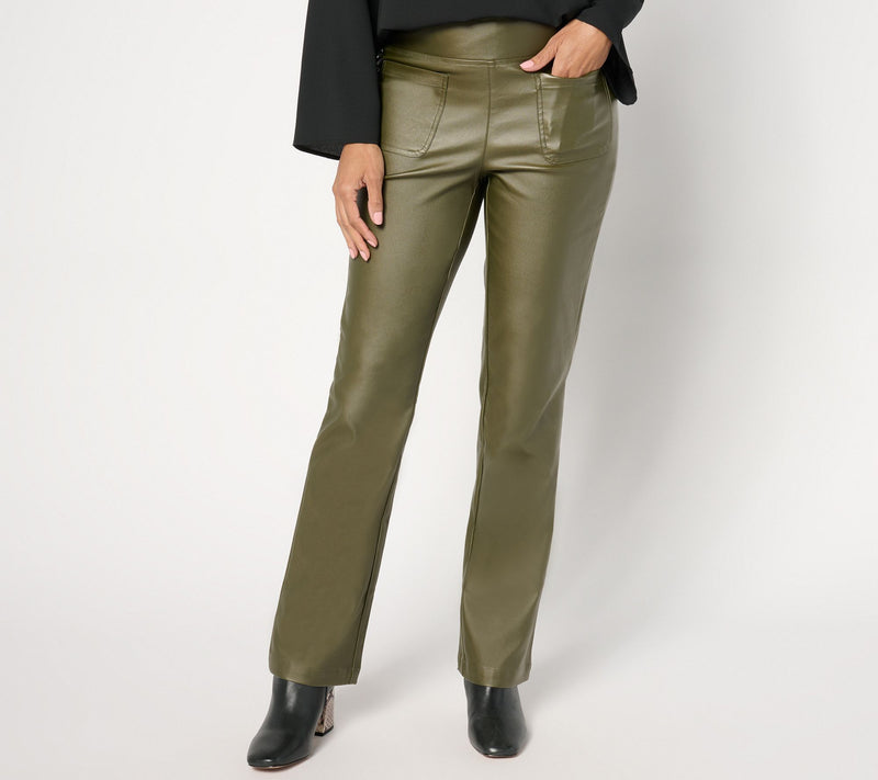 Belle by Kim Gravel Regular Rebelleious Coated Twill Baby Boot Pant — View 3