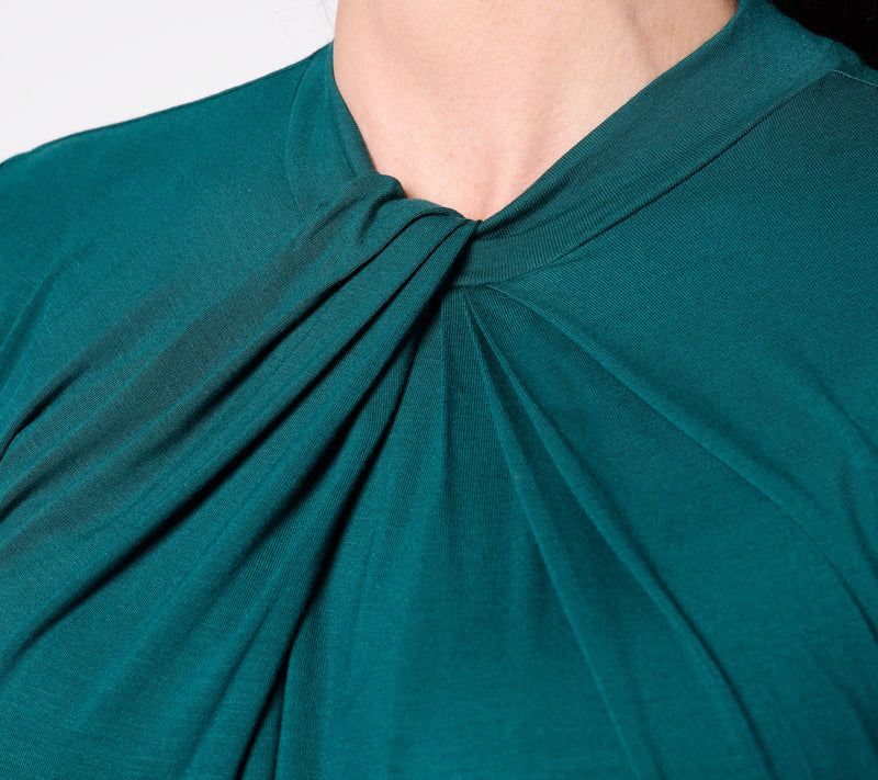 BEAUTIFUL by Lawrence Zarian Twisted Neckline Long- Sleeve Knit Top — View 12