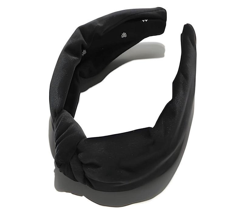 Lele Sadoughi Jet Velvet Knotted Headband — Main view