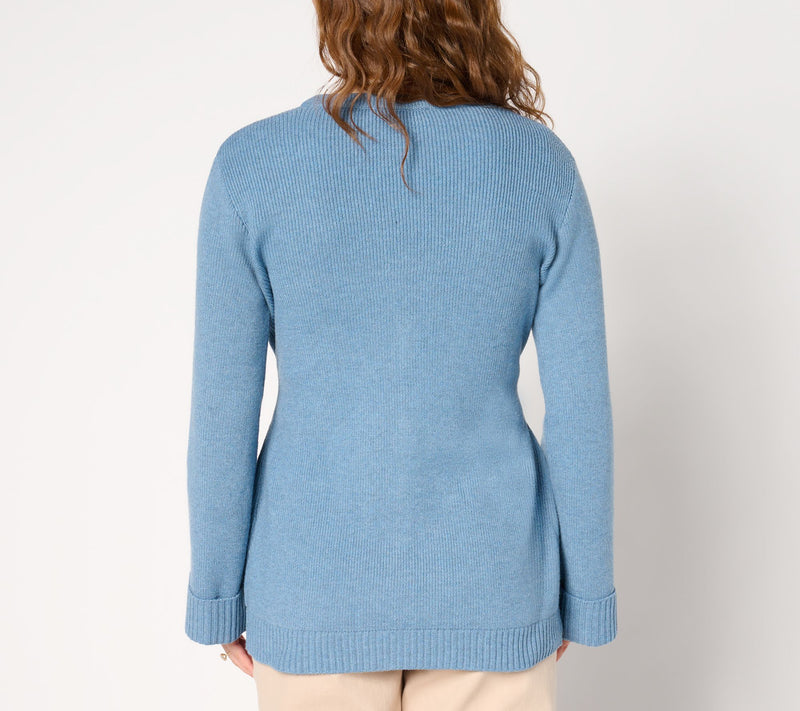 BEAUTIFUL by Lawrence Zarian Tie Waist Cardigan Sweater — View 3