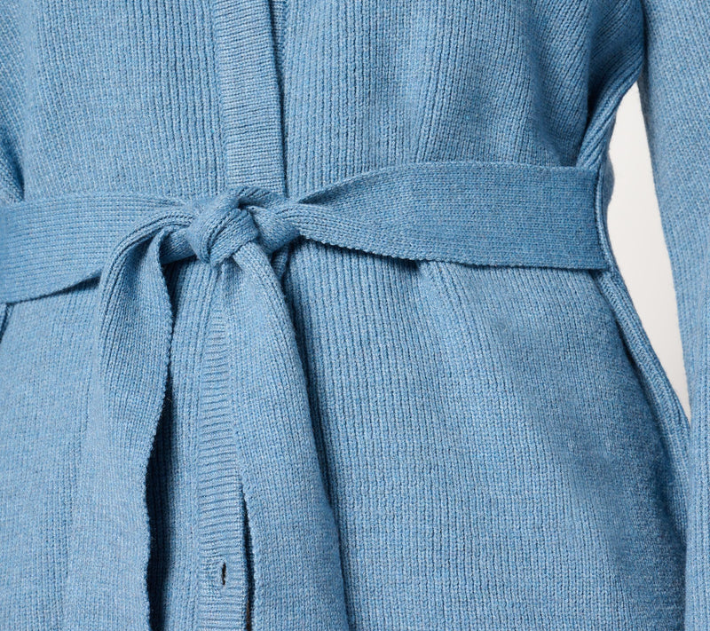 BEAUTIFUL by Lawrence Zarian Tie Waist Cardigan Sweater — View 5