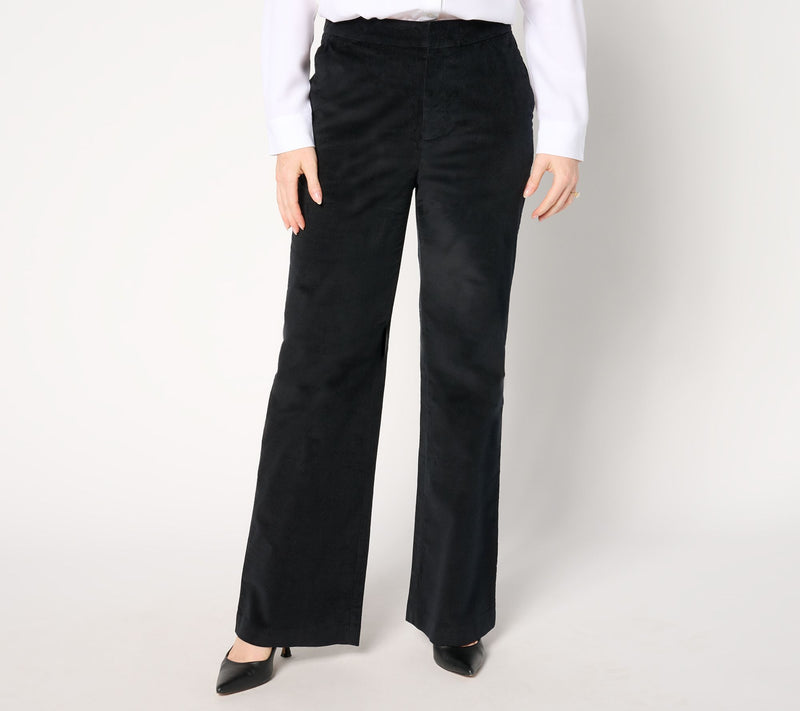 BEAUTIFUL by Lawrence Zarian Regular Wide Leg Corduroy Pant — View 11