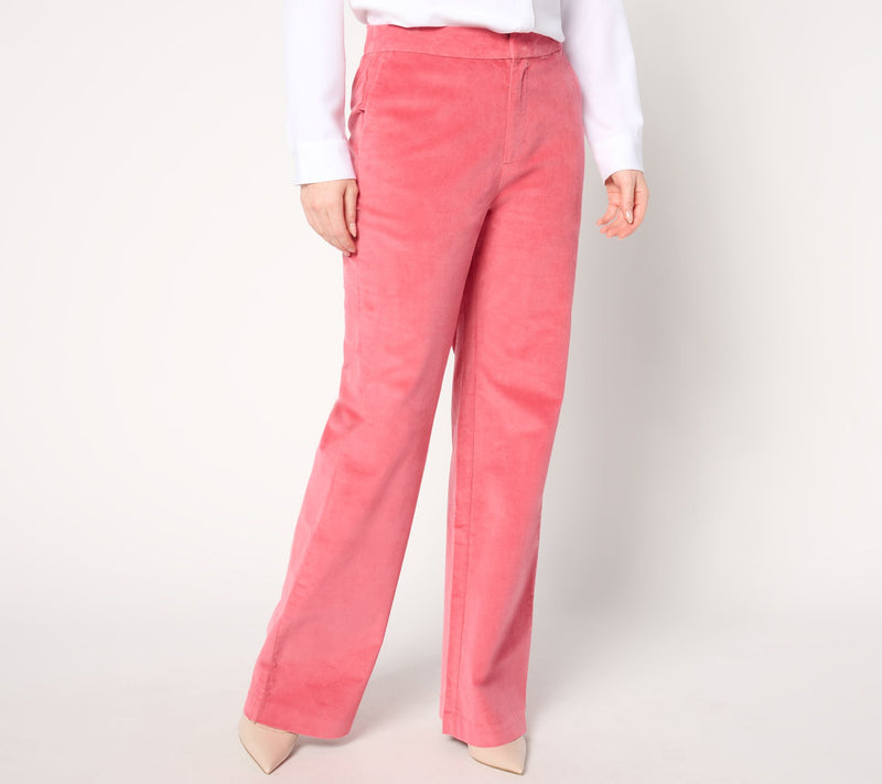 BEAUTIFUL by Lawrence Zarian Petite Wide Leg Corduroy Pant — Main view