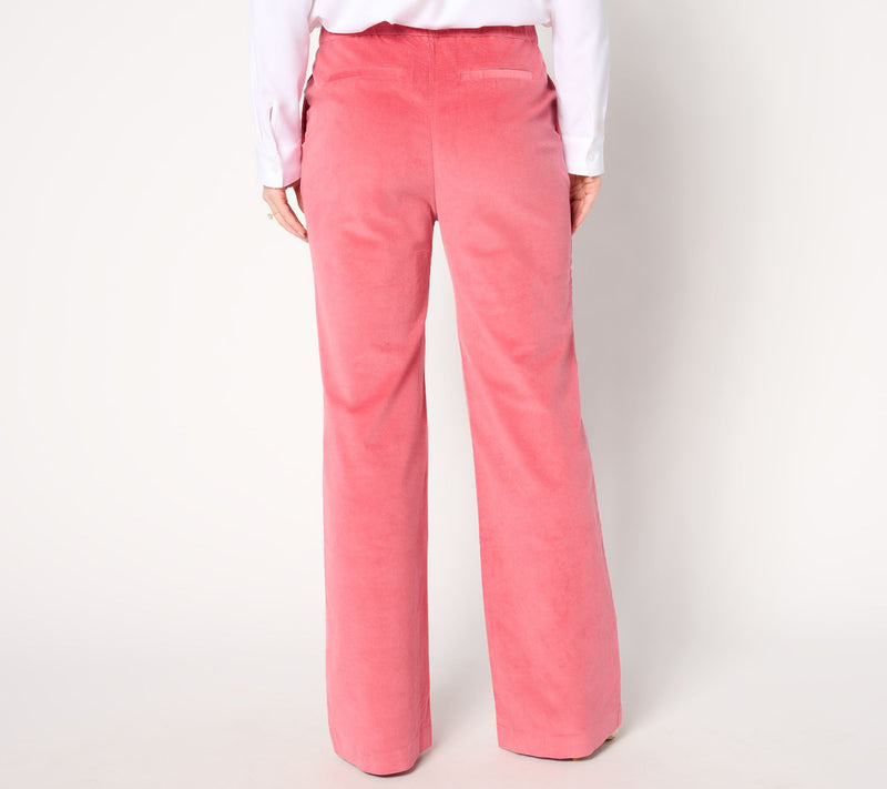 BEAUTIFUL by Lawrence Zarian Petite Wide Leg Corduroy Pant — View 3
