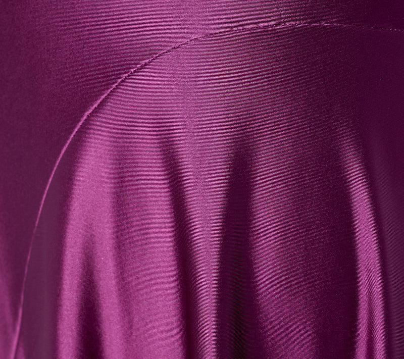 Attitudes by Renee Fluid Satin Petite Asymmetric Hem Skirt — View 13