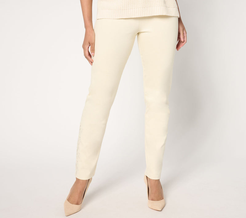 Women with Control Tummy Control Prime Stretch Denim Regular Pants — View 5
