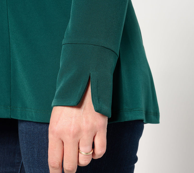 Susan Graver Modern Essentials Pet Liquid Knit Fit & Flare Tunic — View 14