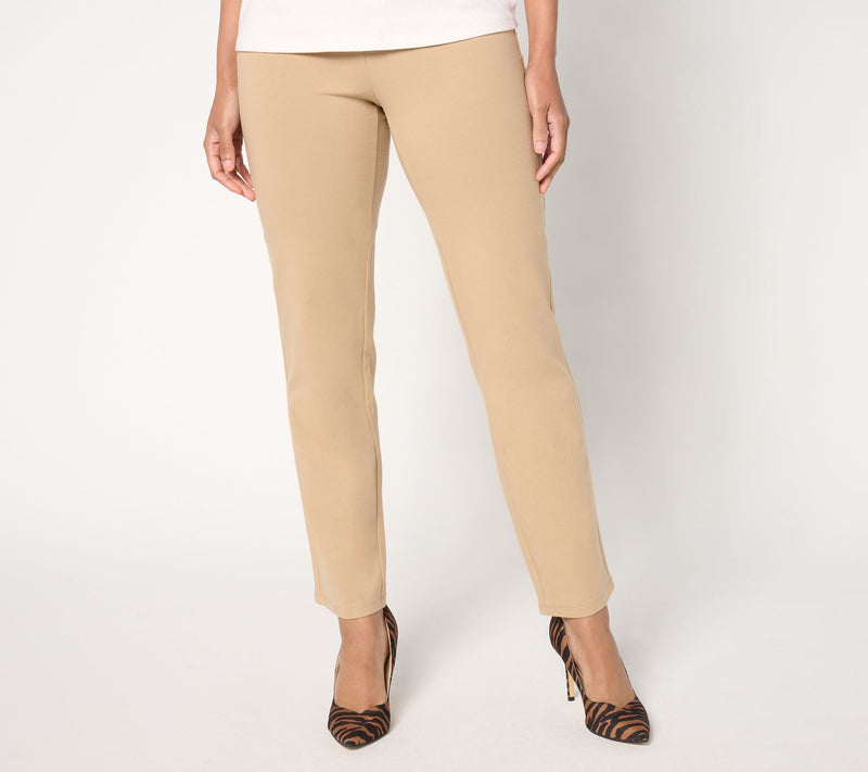 Women with Control Tall Tummy Control TUSHY LIFTER Slim Leg Pants — View 5