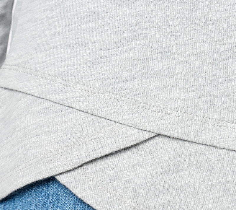 Studio Park x Amy Stran Slub Knit Long Sleeve Double Hem Top — View 4