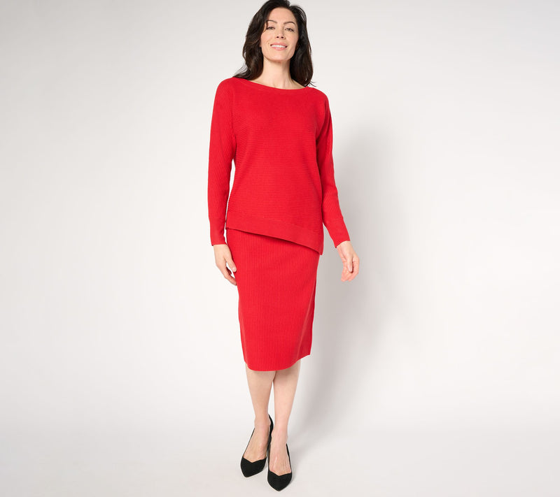 Studio Park x Amy Stran Asymmetrical Hem Sweater — View 3