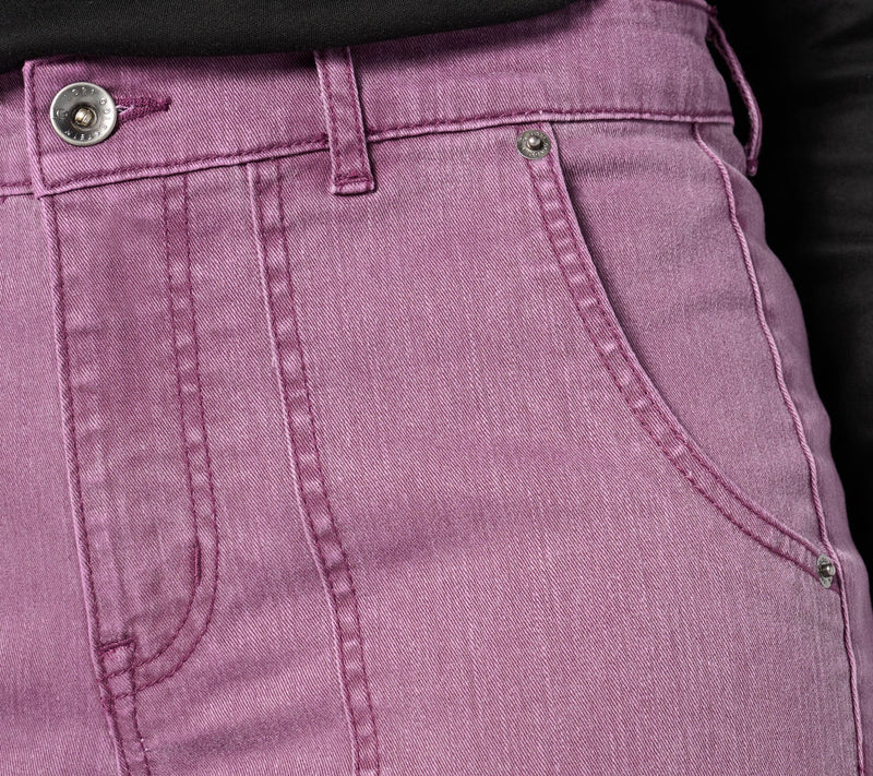 LOGO by Lori Goldstein Petite Twill Wide Leg Jeans — View 10