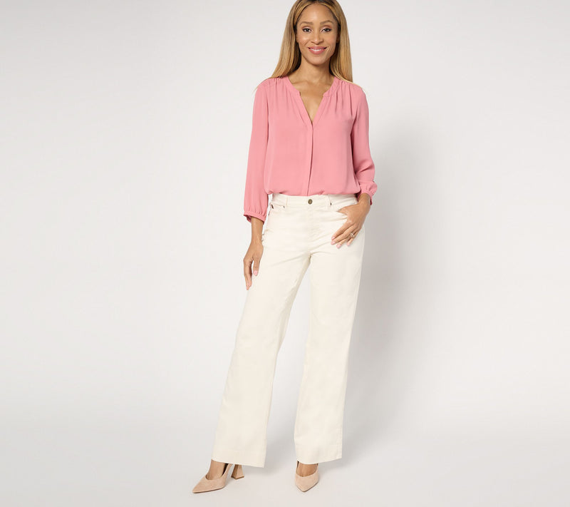 Belle by Kim Gravel Tall TripleLuxe Twill Dressy Trouser Jean — View 7
