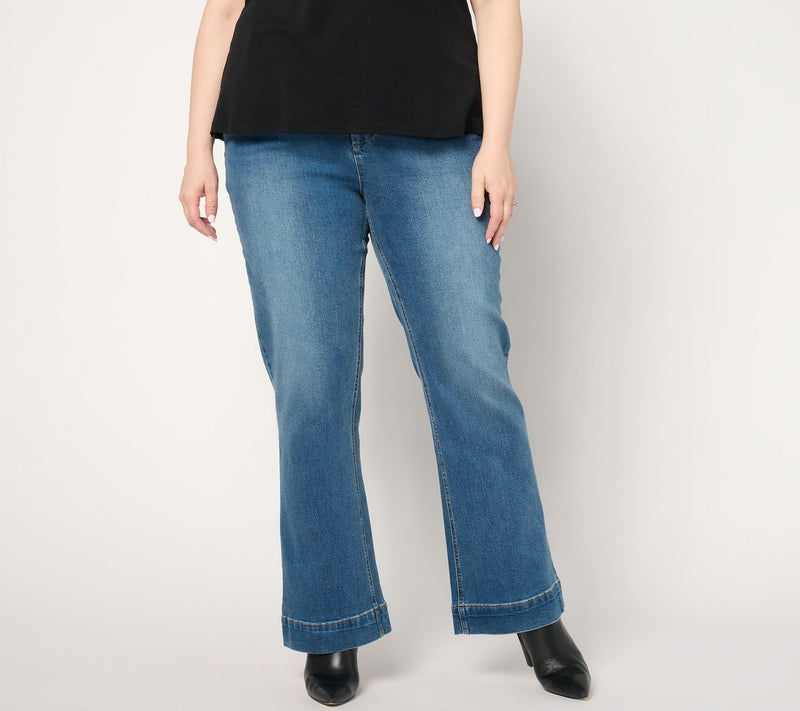 Studio Park x Amy Stran Regular Wide-Hem Boot-Cut Jeans — View 2