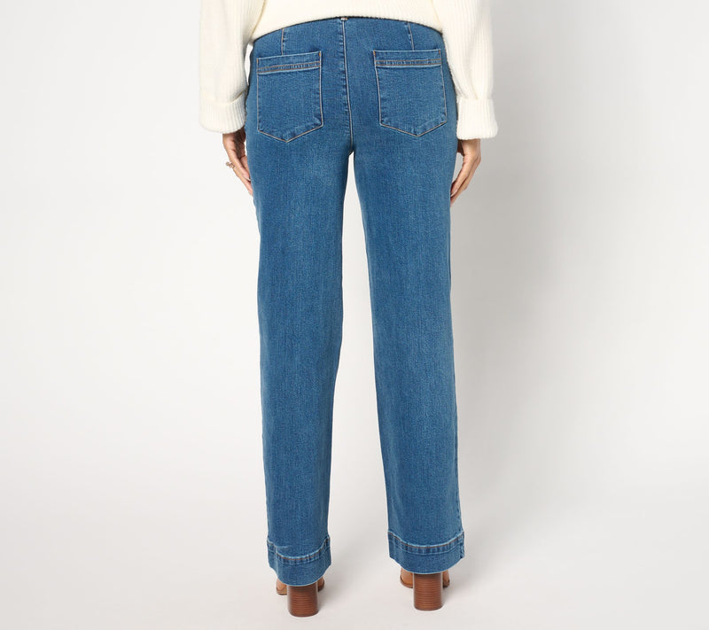 Studio Park x Amy Stran Regular Wide-Hem Boot-Cut Jeans — View 3