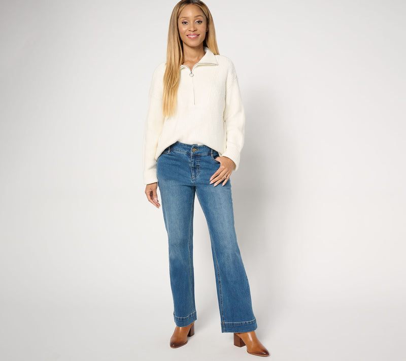 Studio Park x Amy Stran Tall Wide-Hem Boot-Cut Jeans — View 4