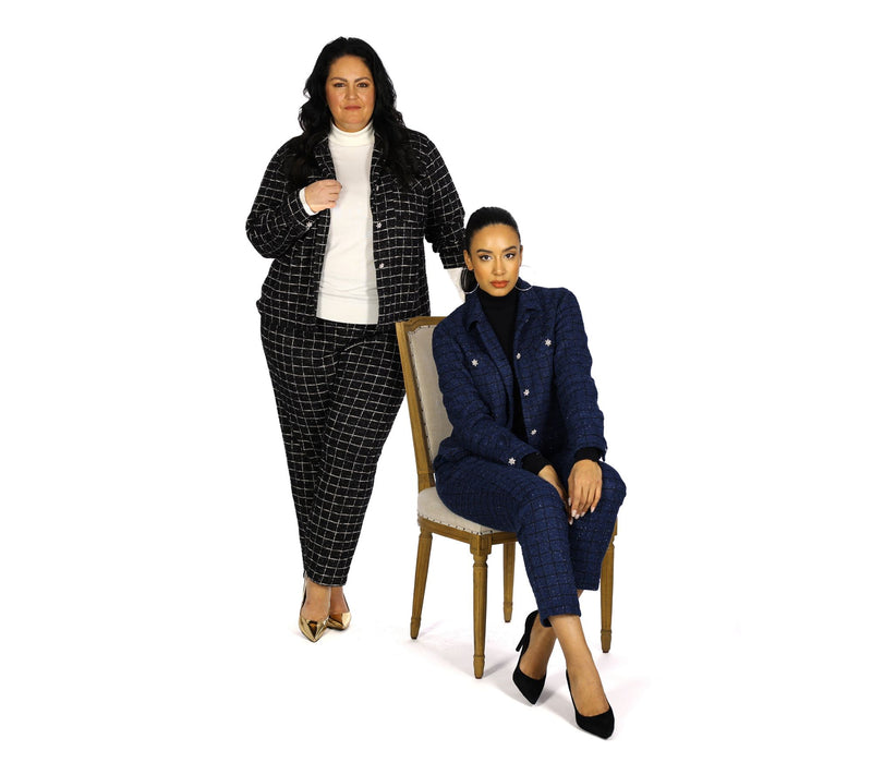 Dennis Basso Petite Boucle Knit Pant with Sparkle — View 14