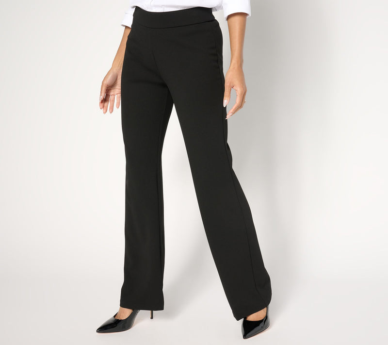 Dennis Basso Petite Luxe Crepe Pull On Bootcut Pant — View 5