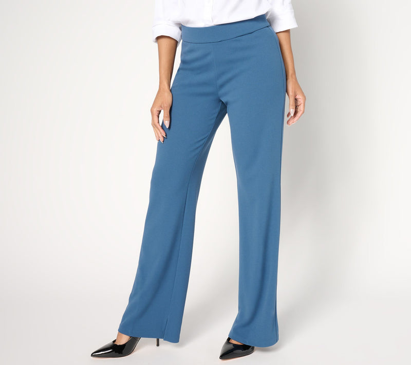 Dennis Basso Petite Luxe Crepe Pull On Bootcut Pant — View 3