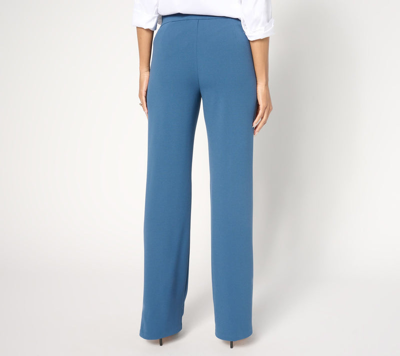 Dennis Basso Petite Luxe Crepe Pull On Bootcut Pant — View 6
