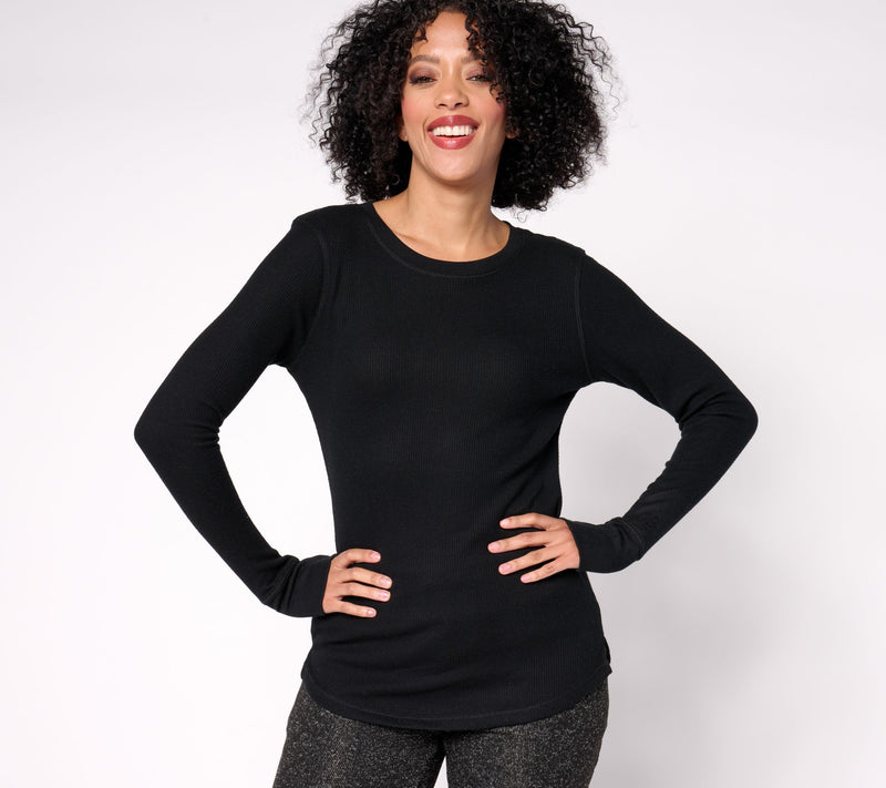 Cuddl Duds Base Layers Cozy Stretch Thermal Long Sleeve Crew — View 11
