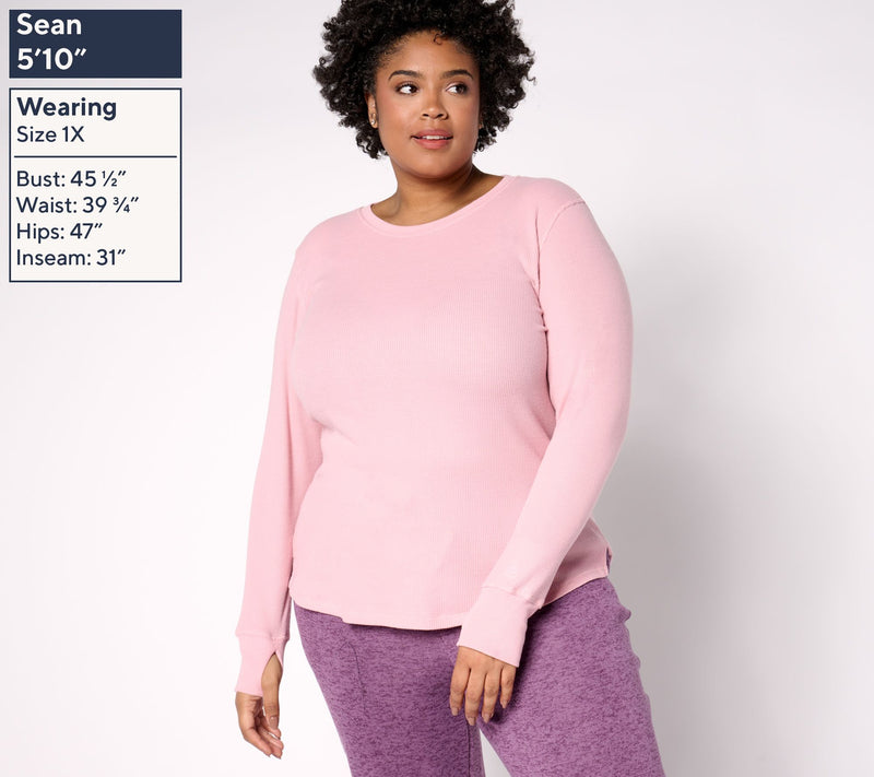Cuddl Duds Base Layers Cozy Stretch Thermal Long Sleeve Crew — View 12
