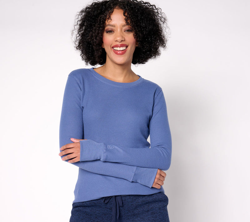 Cuddl Duds Base Layers Cozy Stretch Thermal Long Sleeve Crew — View 7