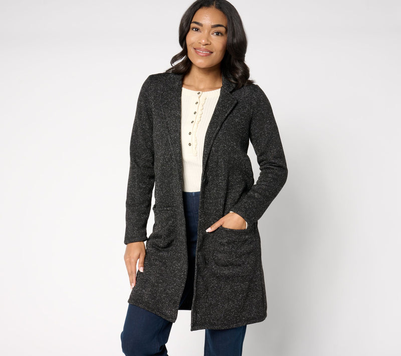 Cuddl Duds Brushed Sweater Coatigan — View 11