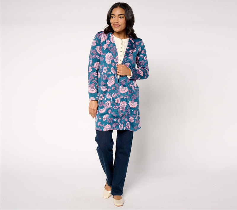 Cuddl Duds Brushed Sweater Coatigan — View 14