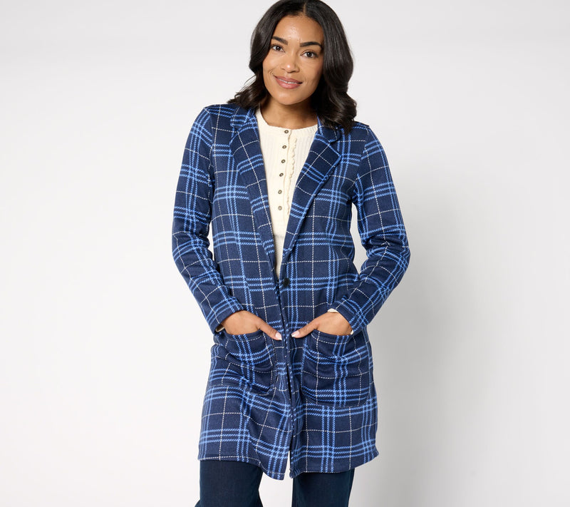 Cuddl Duds Brushed Sweater Coatigan — View 9