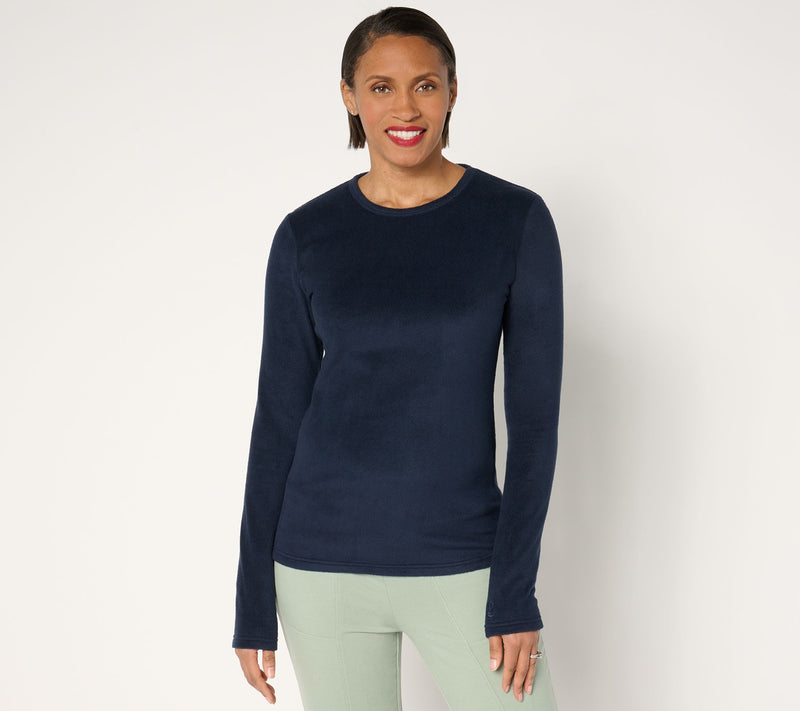 Cuddl Duds Base Layers Fleecewear with Stretch Long Sleeve Top — View 11