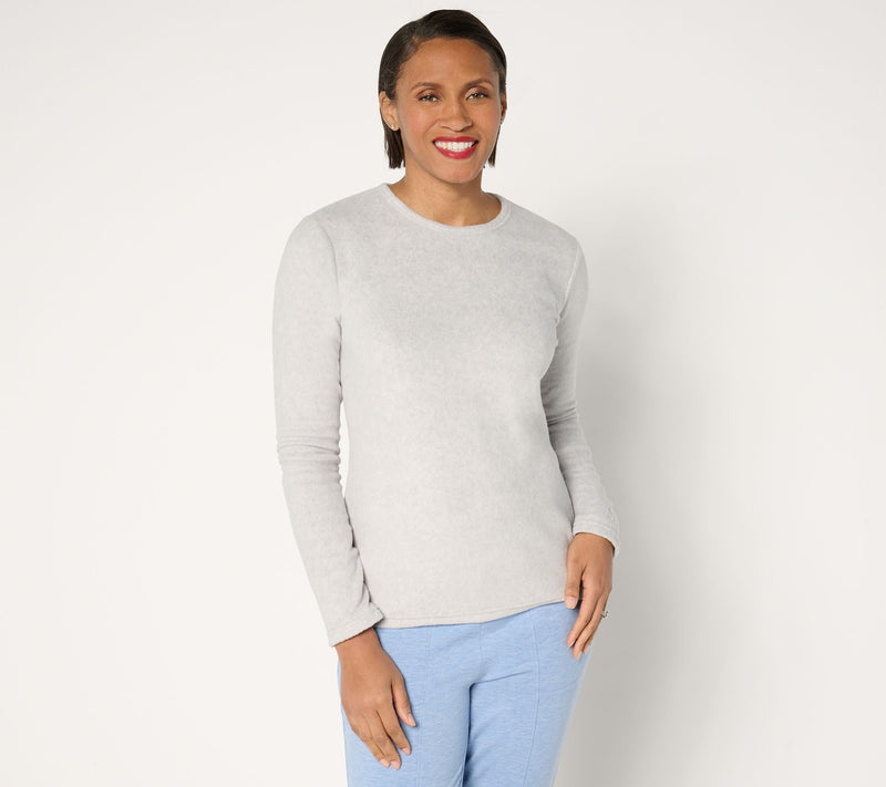 Cuddl Duds Base Layers Fleecewear with Stretch Long Sleeve Top — View 7