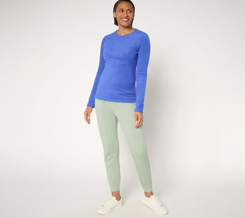 Cuddl Duds Base Layers Fleecewear with Stretch Long Sleeve Top — View 17