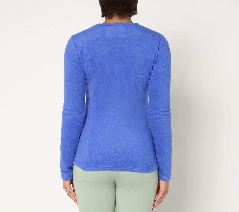 Cuddl Duds Base Layers Fleecewear with Stretch Long Sleeve Top — View 16