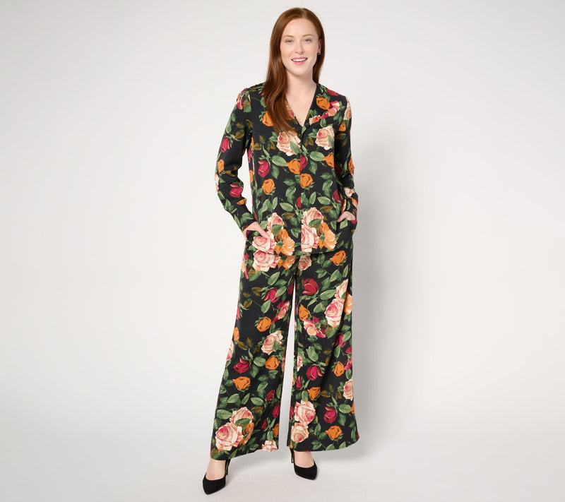 nicole by Nicole Miller Printed Long Sleeve Blouse — View 11