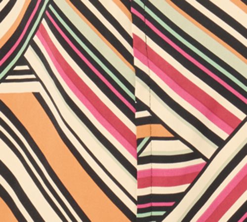 nicole by Nicole Miller Printed Long Sleeve Blouse — View 4