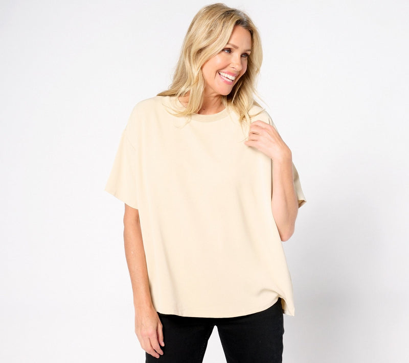 nicole by Nicole Miller Short Sleeve Crewneck Top — View 3