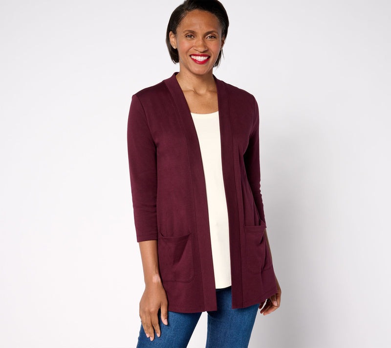 Isaac Mizrahi Live! Petite Essentials Pima Cotton Layered Look — View 5