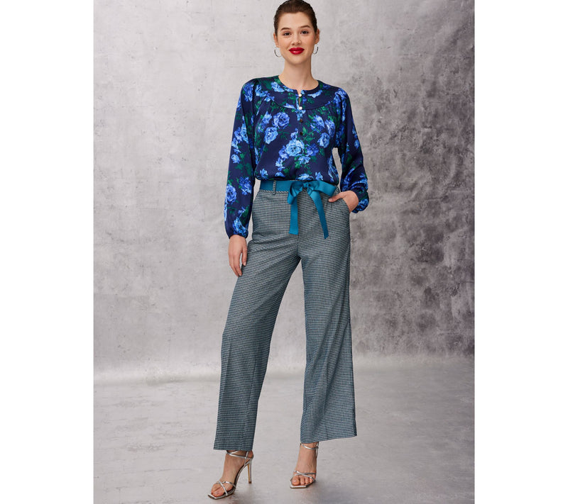 Isaac Mizrahi Live! Regular Plaid Wide Leg Pants with Shine — View 11