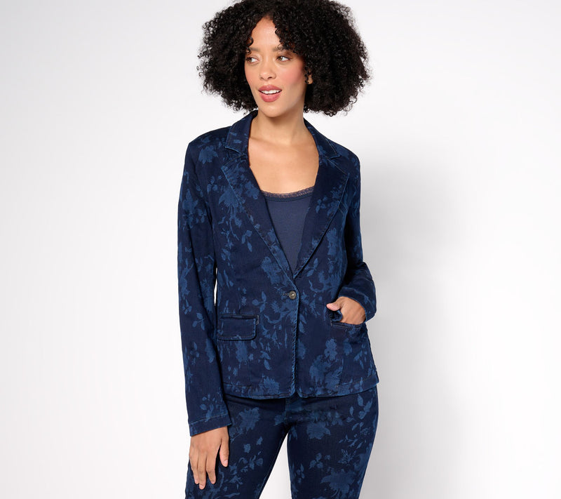 nicole by Nicole Miller Dream Denim Blazer — Main view