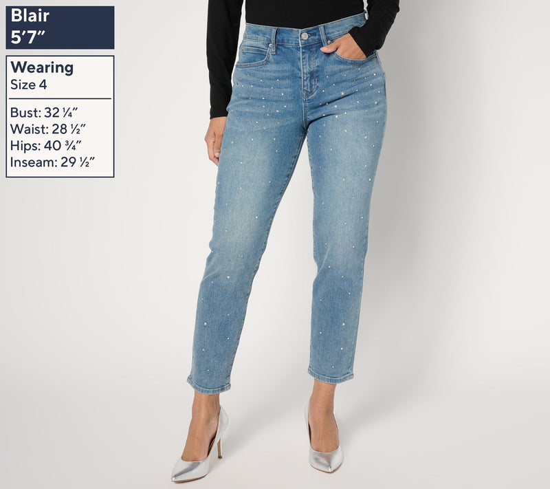 nicole by Nicole Miller Regular Skinny Jeans - Indigo — View 4