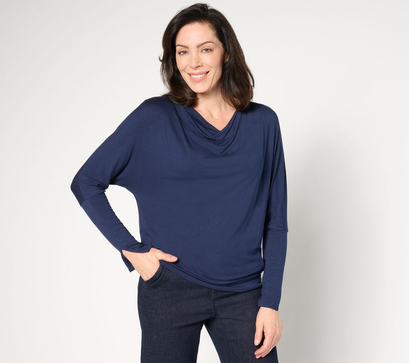 Me by Jennie Garth Charlie Cowl Neck Knit Top — View 14