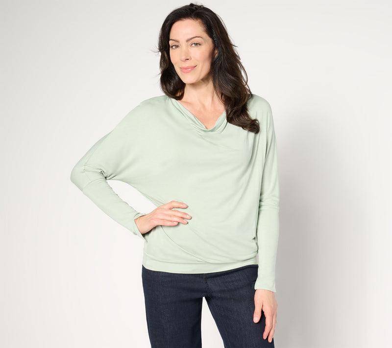 Me by Jennie Garth Charlie Cowl Neck Knit Top — View 16