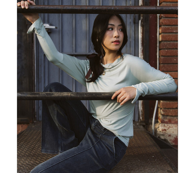 Me by Jennie Garth Charlie Cowl Neck Knit Top — View 8