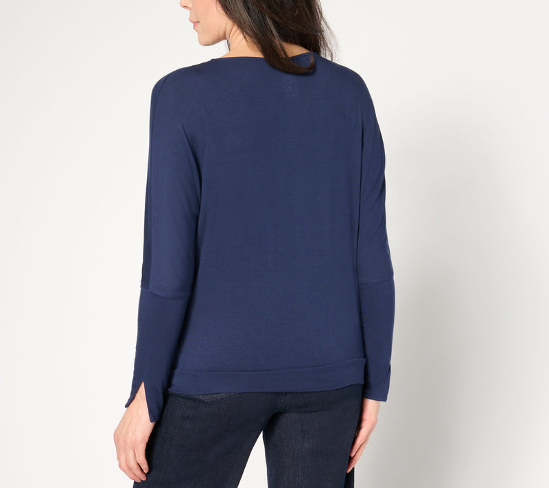 Me by Jennie Garth Charlie Cowl Neck Knit Top — View 2