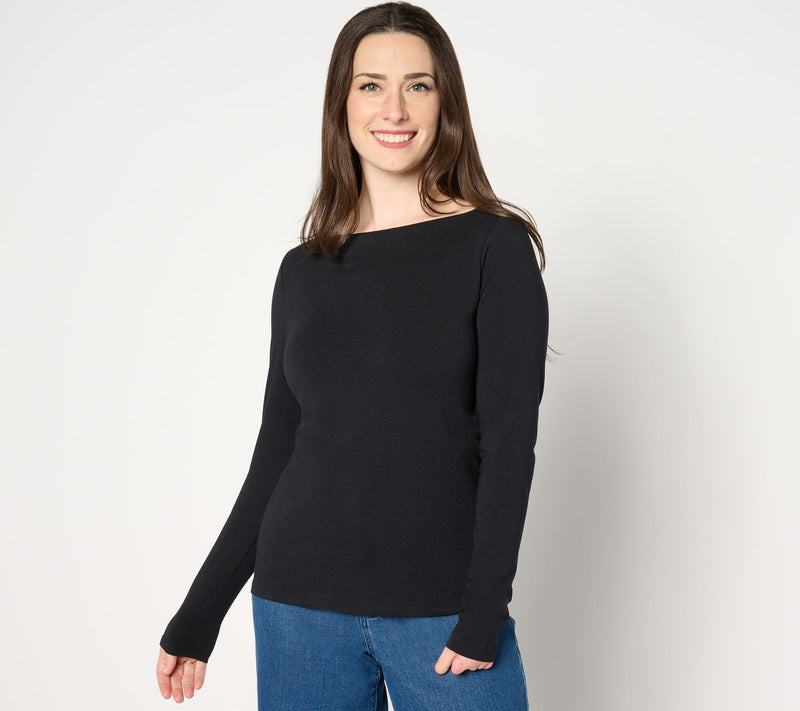 Me by Jennie Garth Lynn Knit Long Sleeve Top — View 13