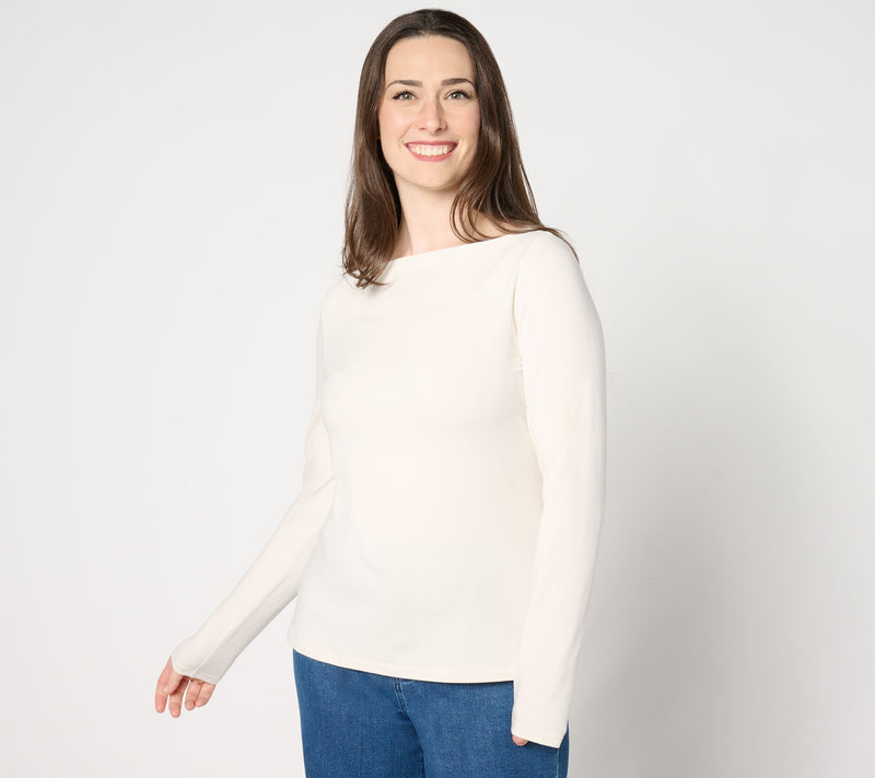 Me by Jennie Garth Lynn Knit Long Sleeve Top — View 14