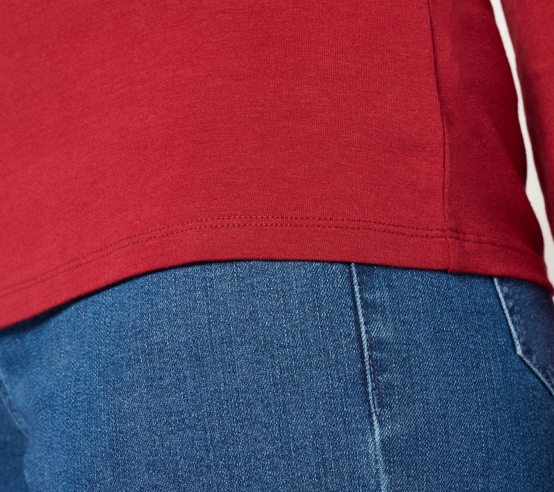 Me by Jennie Garth Lynn Knit Long Sleeve Top — View 4